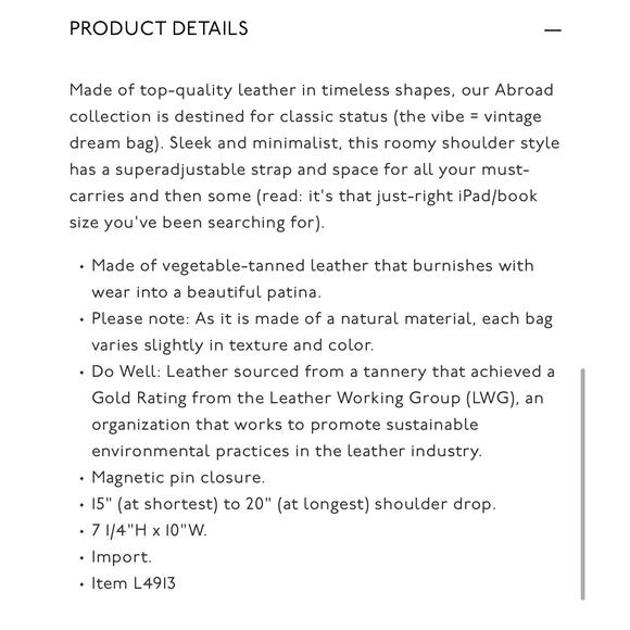 Madewell The Abroad Leather Shoulder Bag in Toffee - Picture 10 of 10